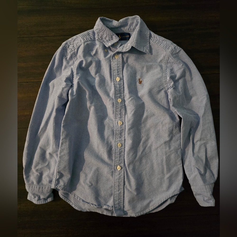 Ralph Lauren Blue Casual Button Down Shirt
